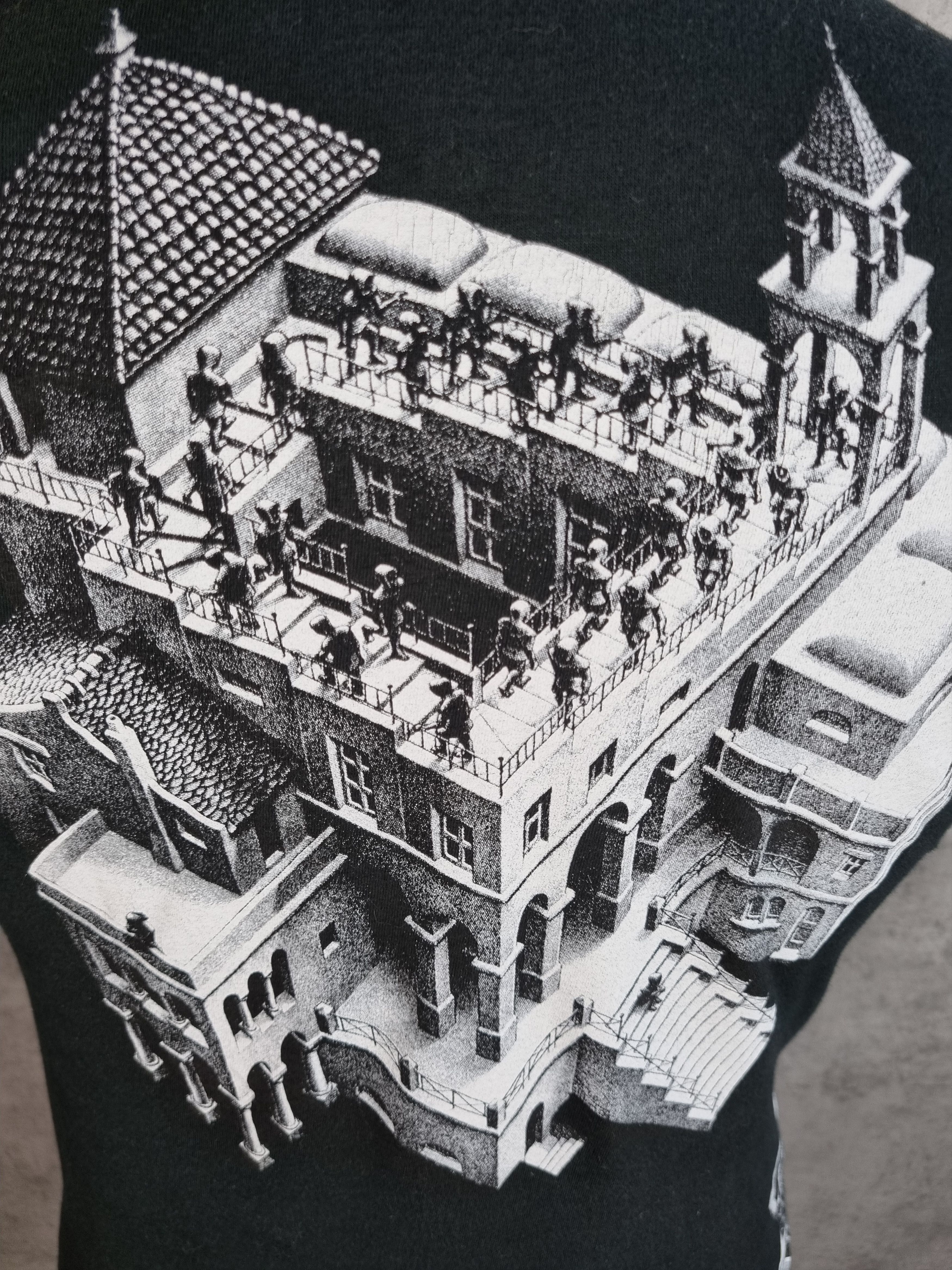 Vintage Rare Art MC Escher tee shirt all over print SUPREME Size US M / EU 48-50 / 2 - 10 Thumbnail