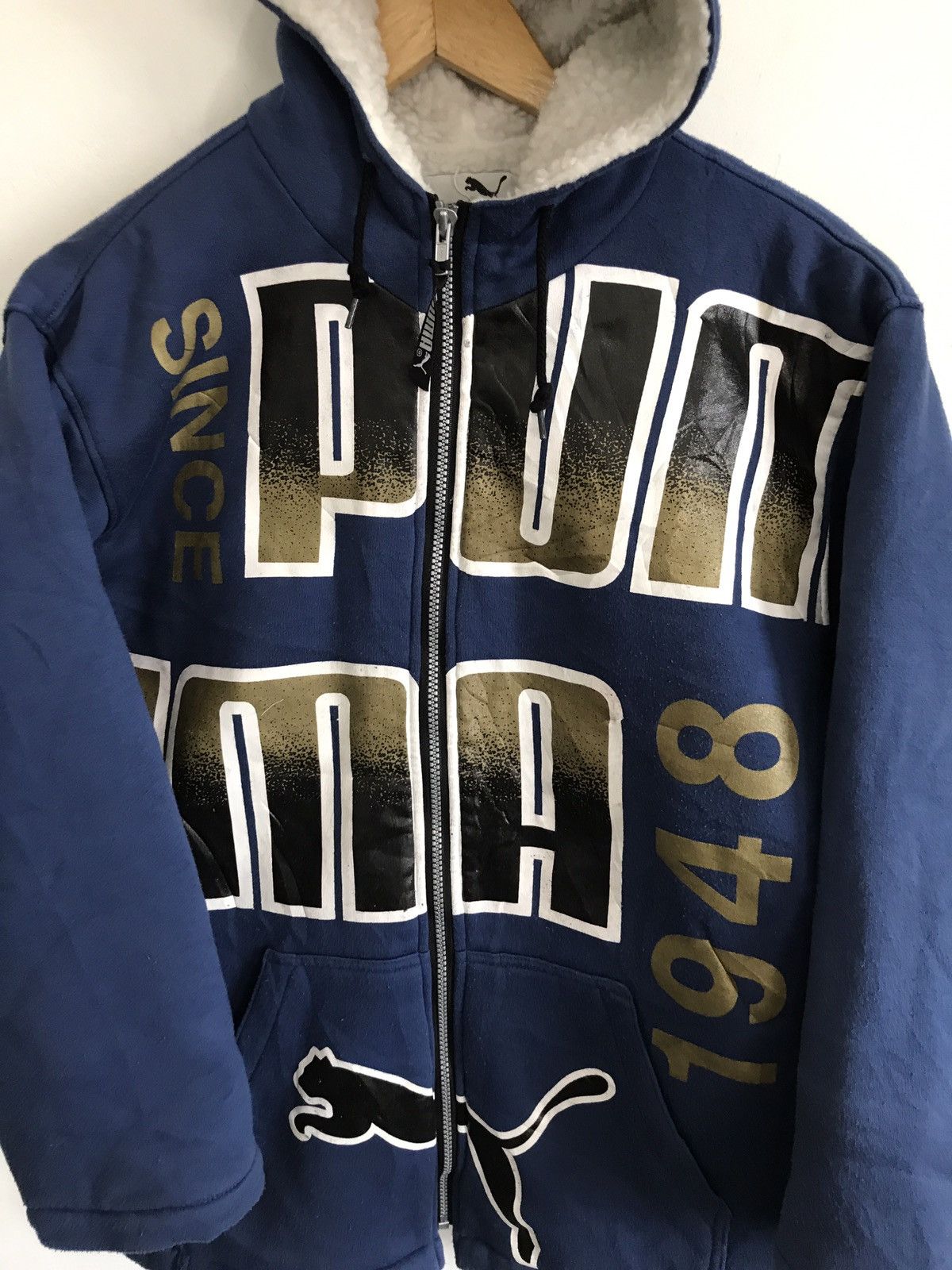 Puma × Vintage Puma Hoodie Jacket Armpit 24"x28" Size US M / EU 48-50 / 2 - 3 Thumbnail