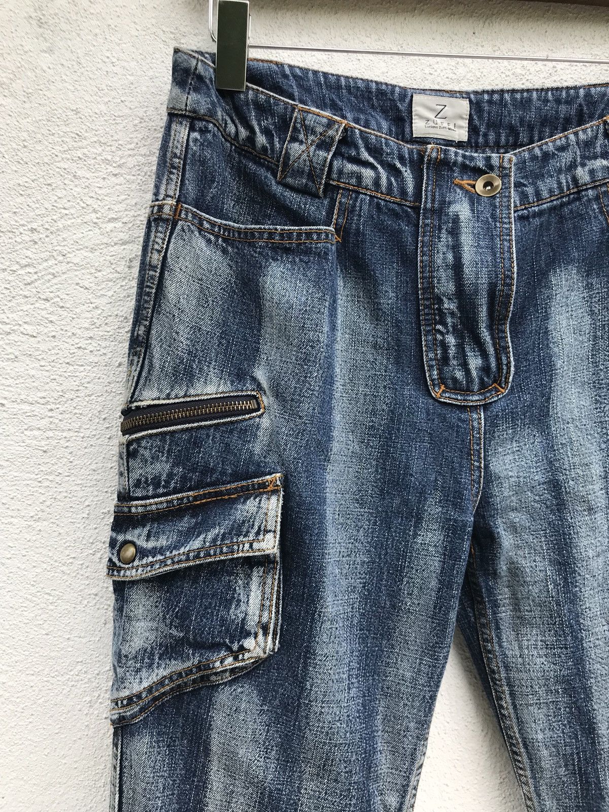 Designer × Japanese Brand Japan Brand ZUFFI Luciano Zuffi Milano Denim Cargo Size US 30 / EU 46 - 2 Thumbnail