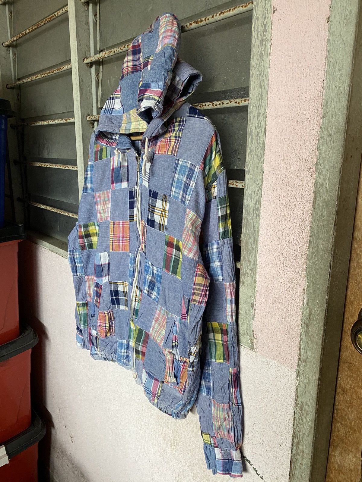 Japanese Brand Vintage Weather Report Patchwork Hoodies Size US M / EU 48-50 / 2 - 4 Thumbnail