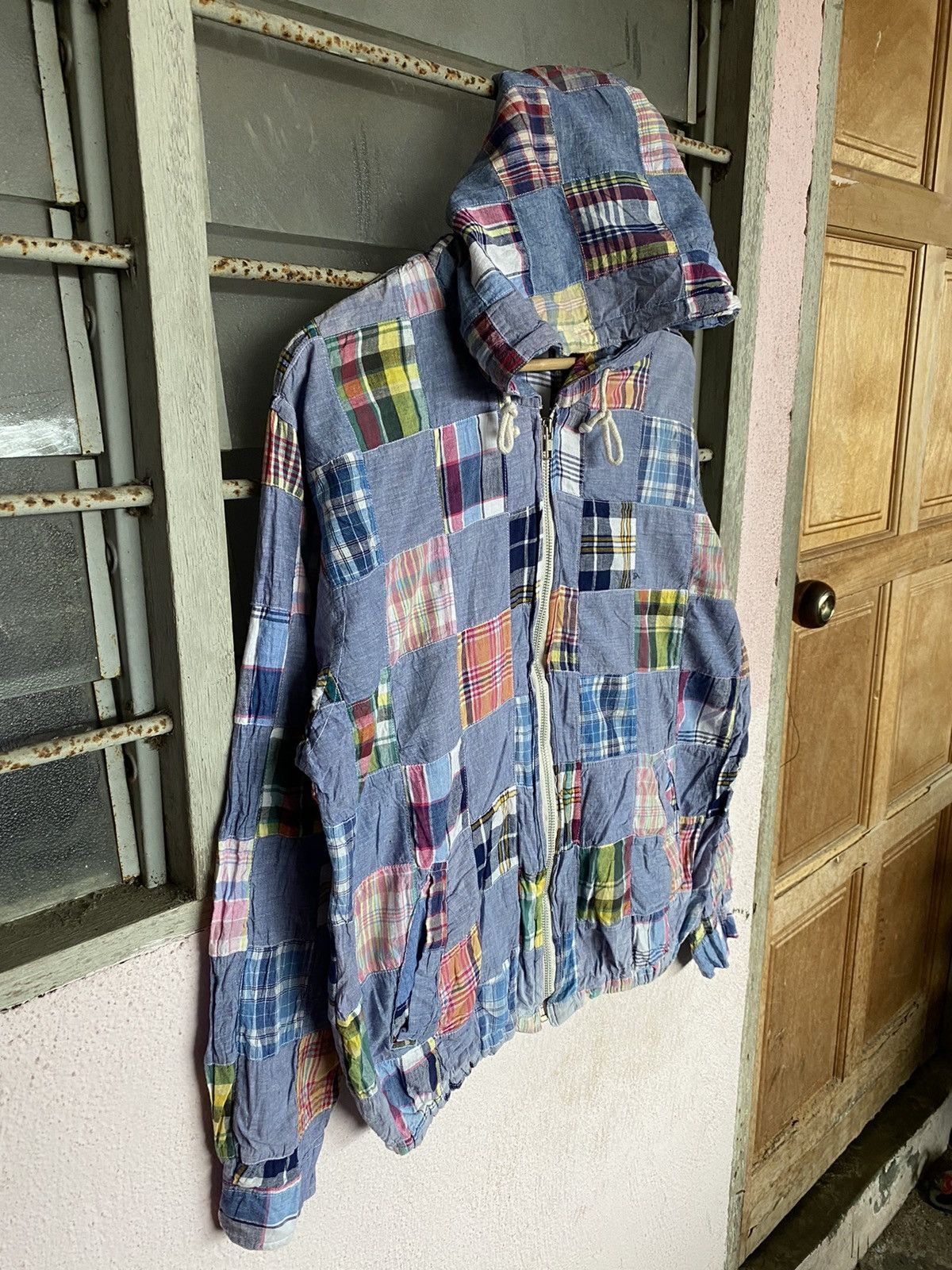 Japanese Brand Vintage Weather Report Patchwork Hoodies Size US M / EU 48-50 / 2 - 3 Thumbnail