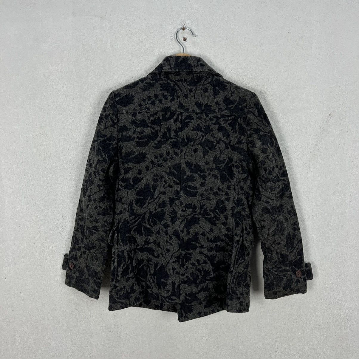Hysteric Glamour RARE X-GIRL WOOL JACKET DOUBLE BREAST CAMO BLACK DESIGN Size US S / EU 44-46 / 1 - 8 Thumbnail