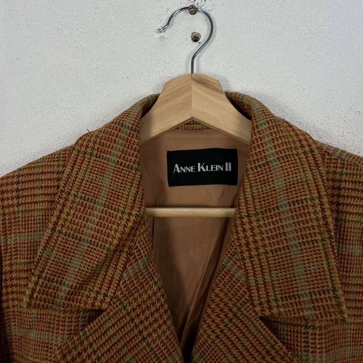 Japanese Brand VINTAGE ANNE KLEIN II TARTAN DESIGN CASUAL JACKET Size US M / EU 48-50 / 2 - 6 Thumbnail