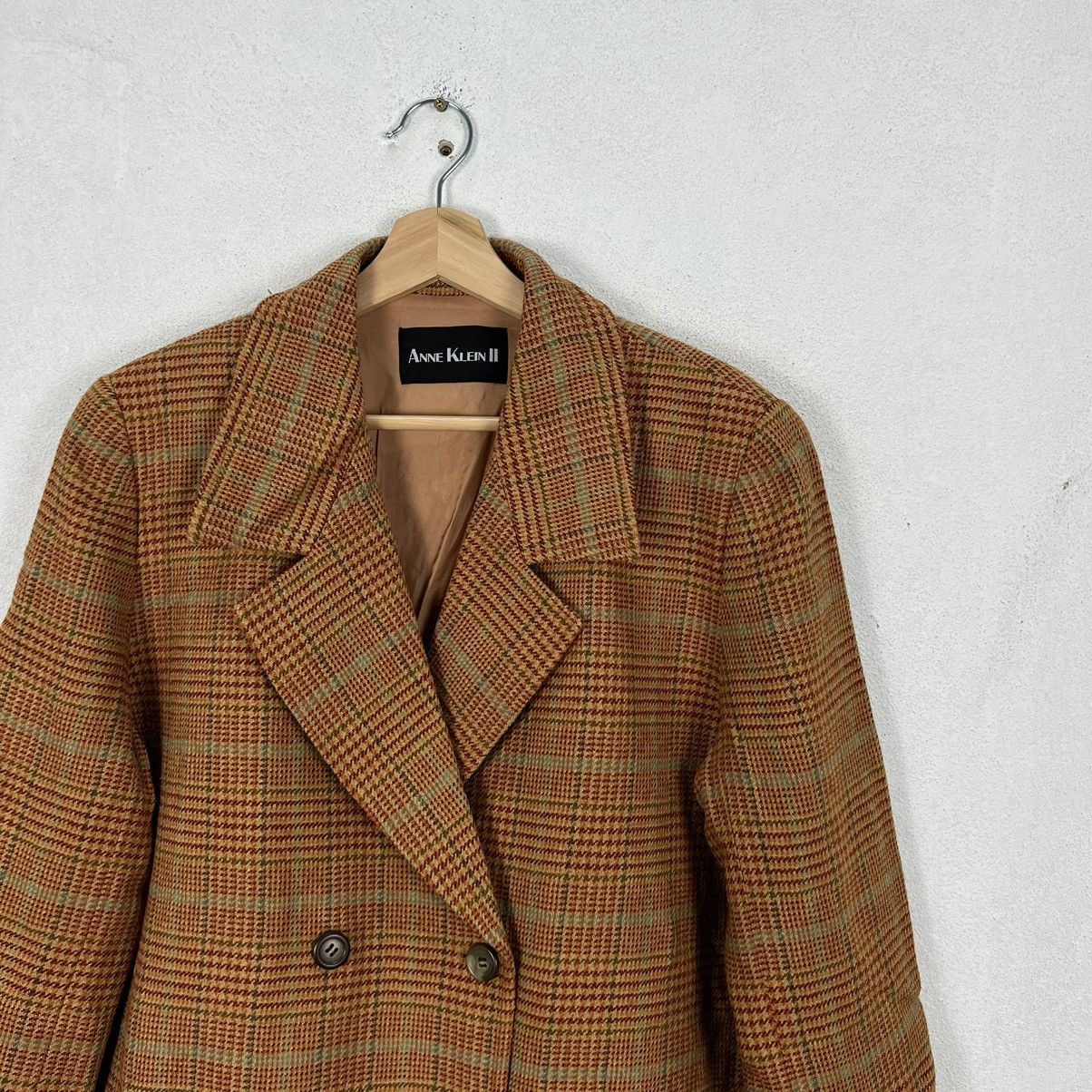 Japanese Brand VINTAGE ANNE KLEIN II TARTAN DESIGN CASUAL JACKET Size US M / EU 48-50 / 2 - 5 Thumbnail