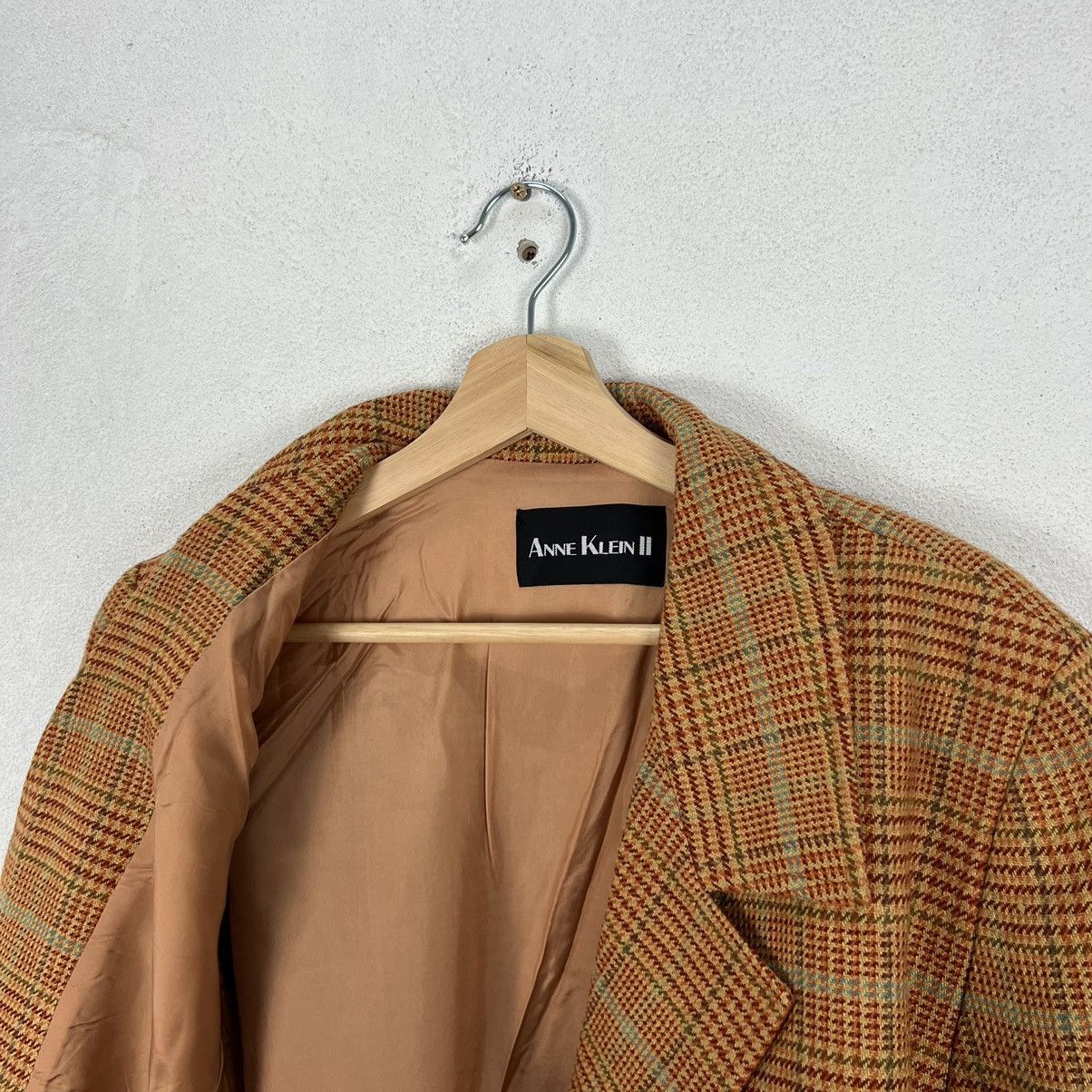 Japanese Brand VINTAGE ANNE KLEIN II TARTAN DESIGN CASUAL JACKET Size US M / EU 48-50 / 2 - 15 Thumbnail