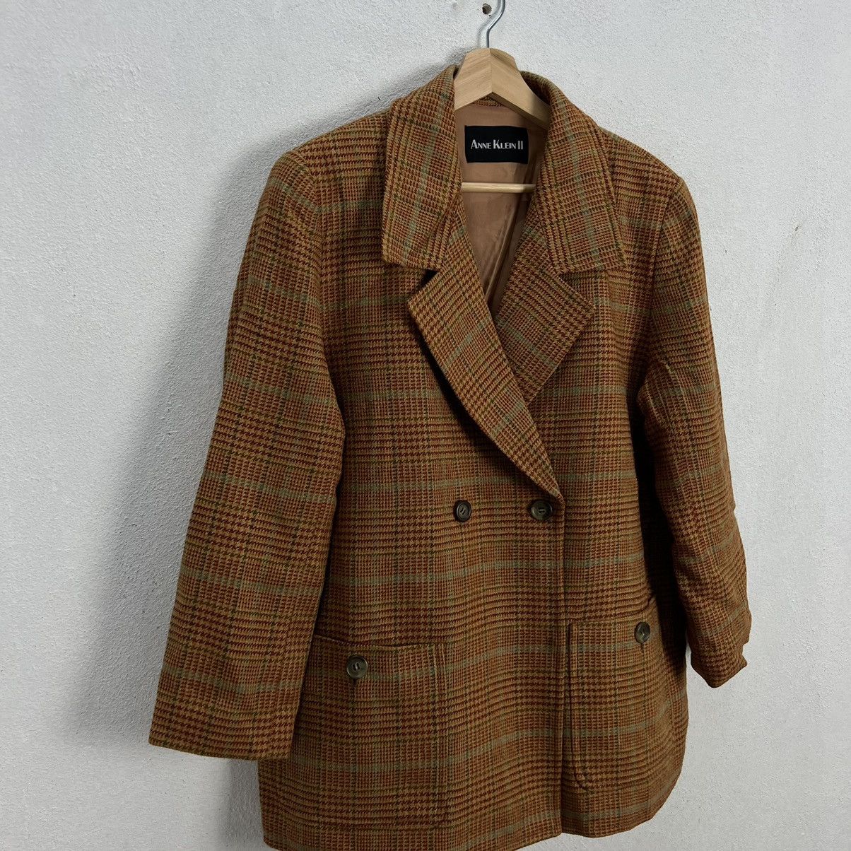 Japanese Brand VINTAGE ANNE KLEIN II TARTAN DESIGN CASUAL JACKET Size US M / EU 48-50 / 2 - 7 Thumbnail