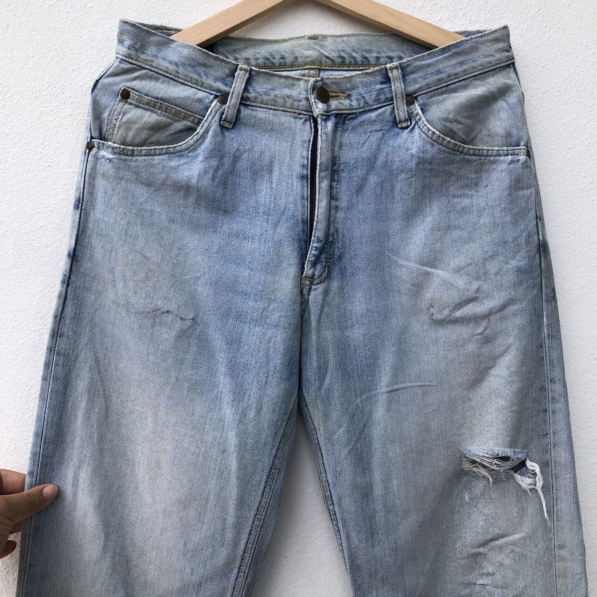 Lee VINTAGE LEE RIDERS DISTRESSED DENIM Size US 32 / EU 48 - 4 Thumbnail