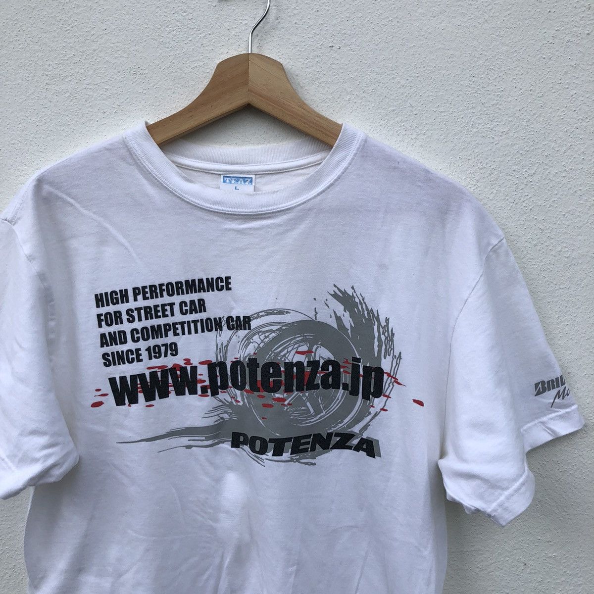 Japanese Brand POTENZA HIGH PERFORMANCE FOR STREET CAR BIG LOGO Size US L / EU 52-54 / 3 - 3 Thumbnail