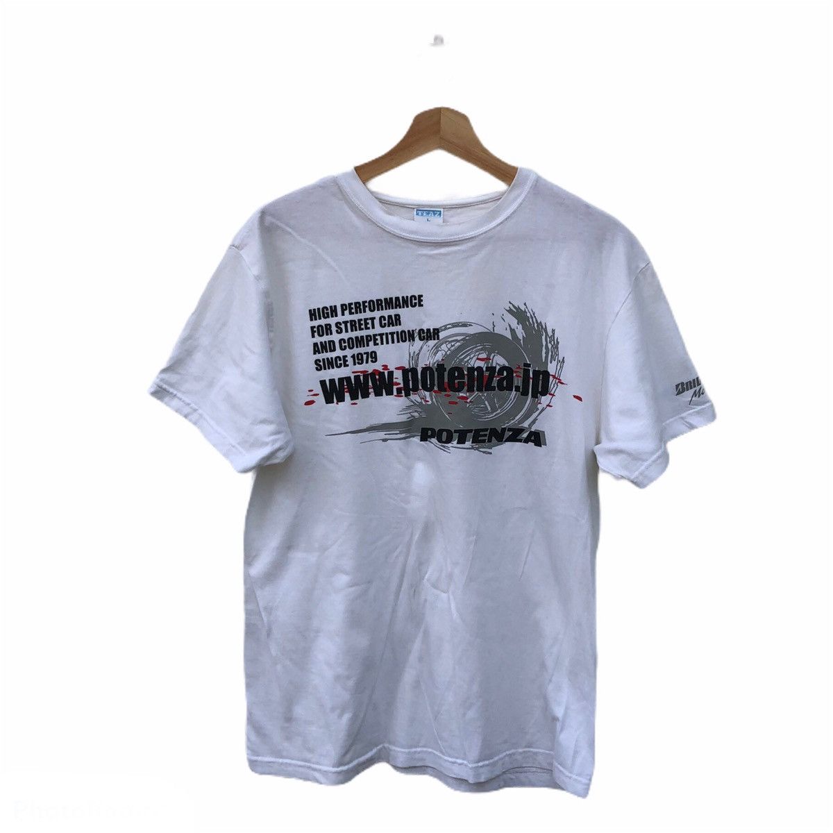 Japanese Brand POTENZA HIGH PERFORMANCE FOR STREET CAR BIG LOGO Size US L / EU 52-54 / 3 - 1 Thumbnail