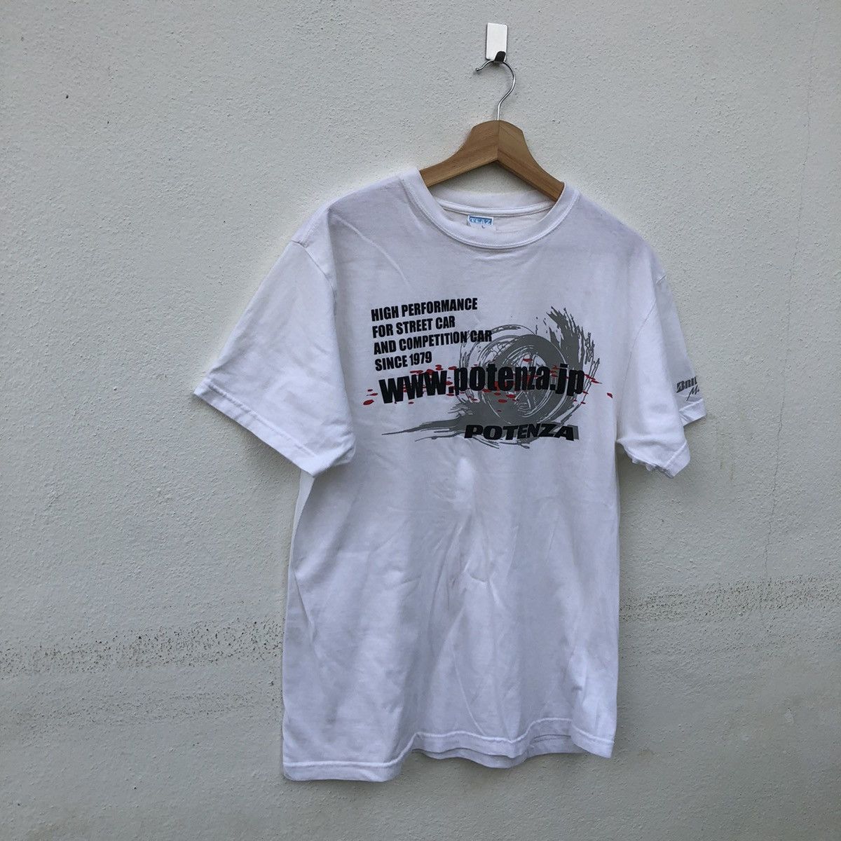 Japanese Brand POTENZA HIGH PERFORMANCE FOR STREET CAR BIG LOGO Size US L / EU 52-54 / 3 - 2 Thumbnail