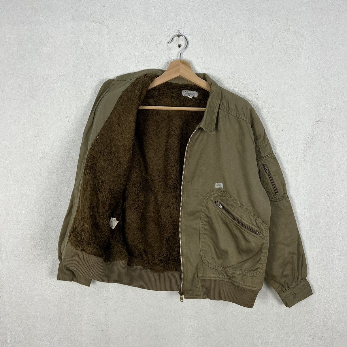 Japanese Brand VINTAGE BOMBER HIKORY JACKET MEN’S JOHNBULL CLUB Size US S / EU 44-46 / 1 - 11 Thumbnail