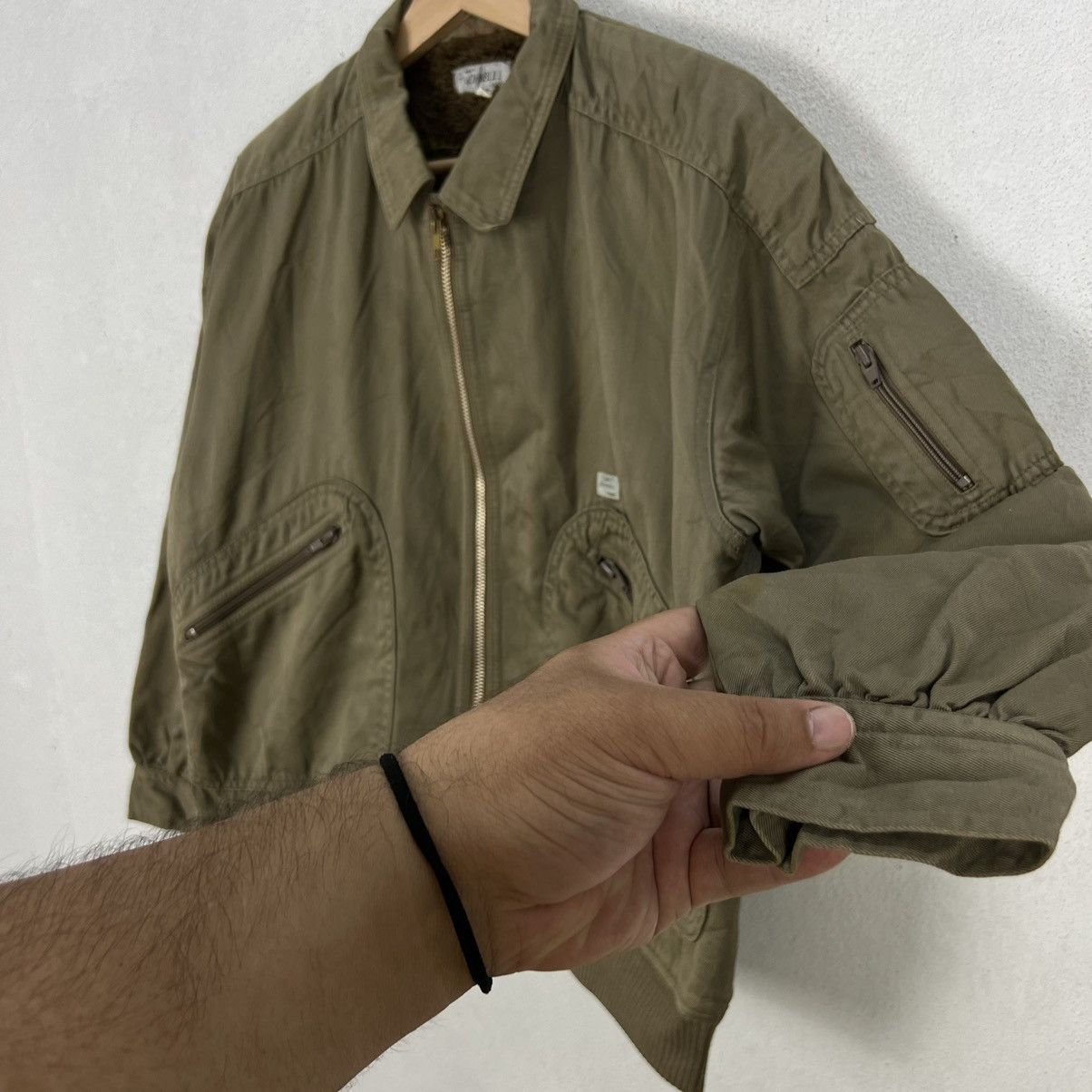 Japanese Brand VINTAGE BOMBER HIKORY JACKET MEN’S JOHNBULL CLUB Size US S / EU 44-46 / 1 - 7 Thumbnail