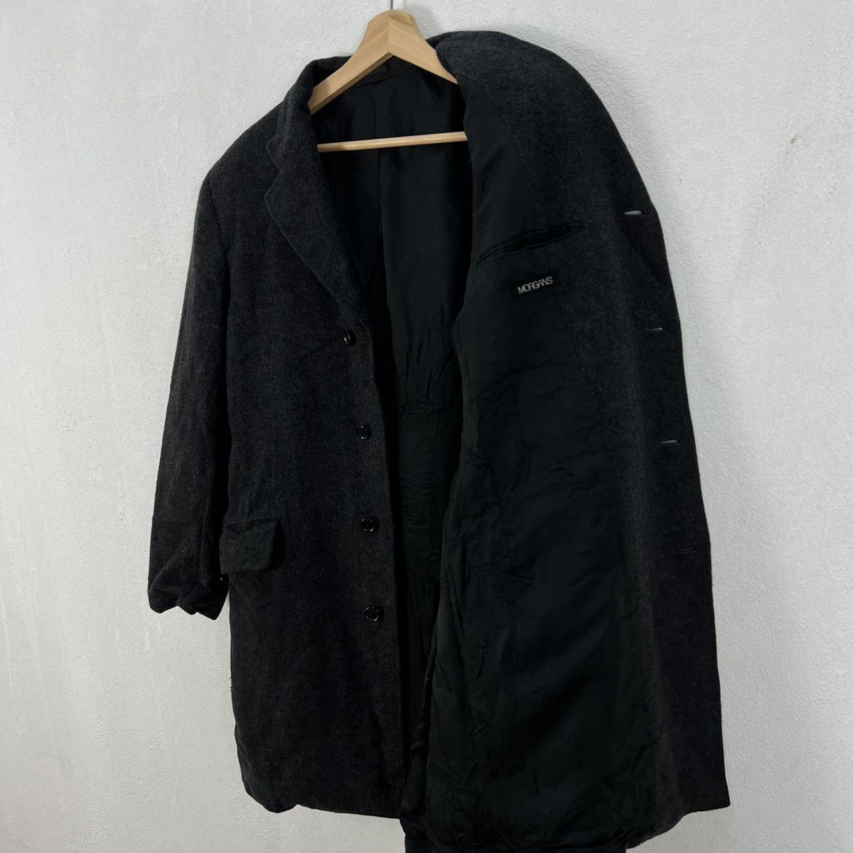 Japanese Brand ULTIMATE BLACK AVANT GARDE DESIGN MORGANS LONG JACKET Size US L / EU 52-54 / 3 - 11 Thumbnail