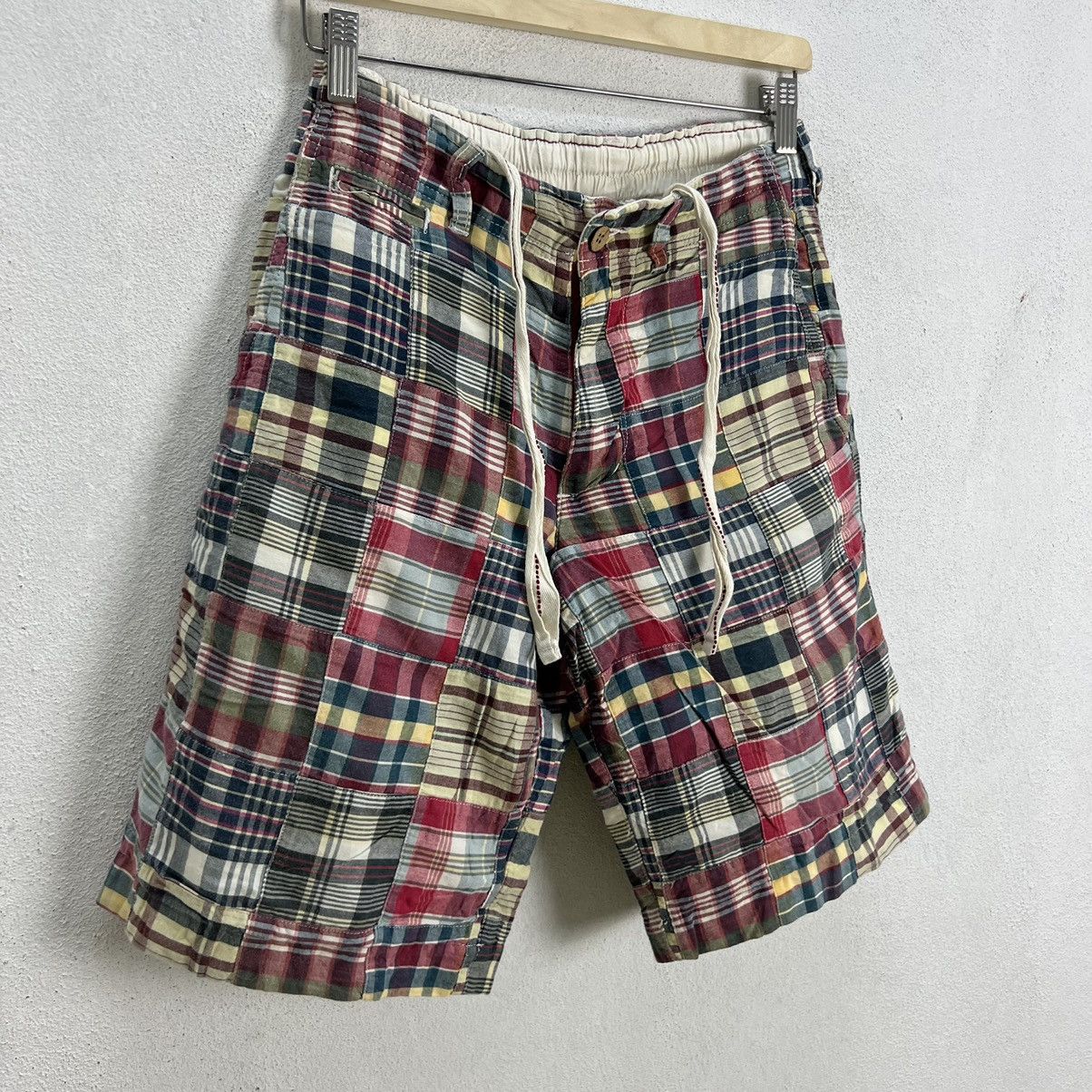 Japanese Brand VINTAGE BACK NUMBER JAPAN PATCH WORK DESIGN SHORTPANT Size US 30 / EU 46 - 5 Thumbnail