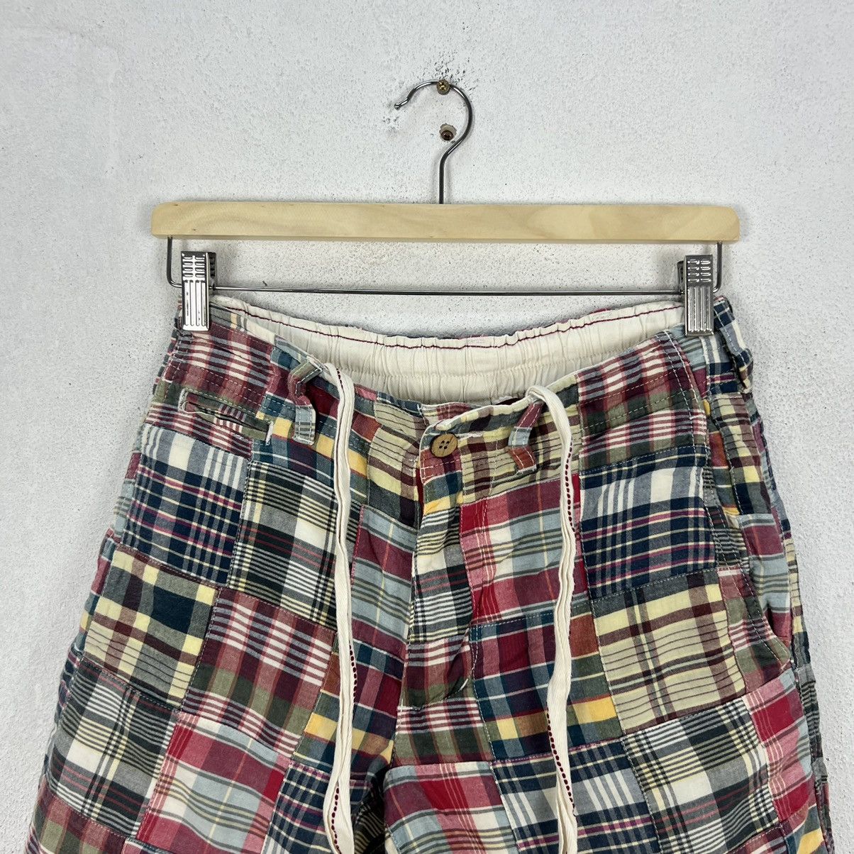 Japanese Brand VINTAGE BACK NUMBER JAPAN PATCH WORK DESIGN SHORTPANT Size US 30 / EU 46 - 3 Thumbnail