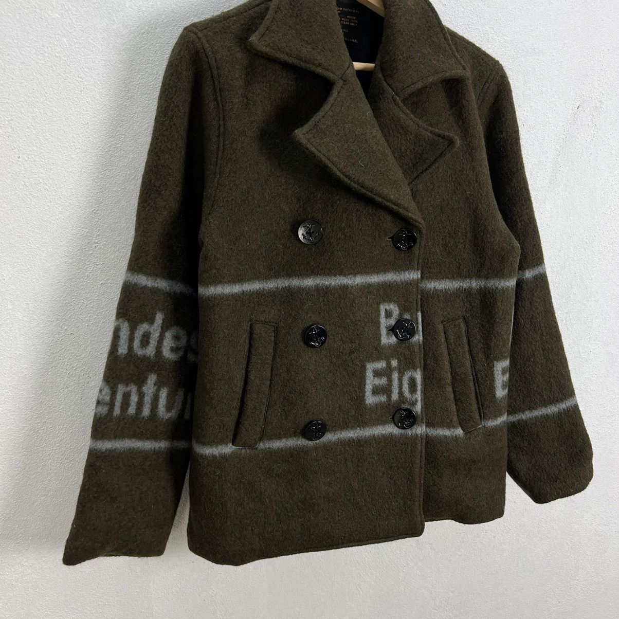 Japanese Brand VINTAGE WOOL JACKET VIVACE DESIGN USA MILITARY STYLE Size US M / EU 48-50 / 2 - 5 Thumbnail