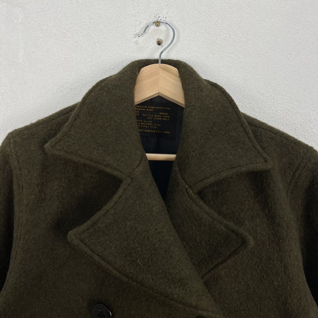 Japanese Brand VINTAGE WOOL JACKET VIVACE DESIGN USA MILITARY STYLE Size US M / EU 48-50 / 2 - 7 Thumbnail