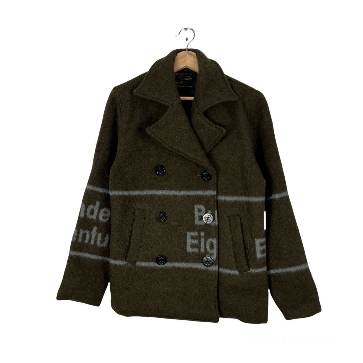 Japanese Brand VINTAGE WOOL JACKET VIVACE DESIGN USA MILITARY STYLE Size US M / EU 48-50 / 2 - 1 Thumbnail