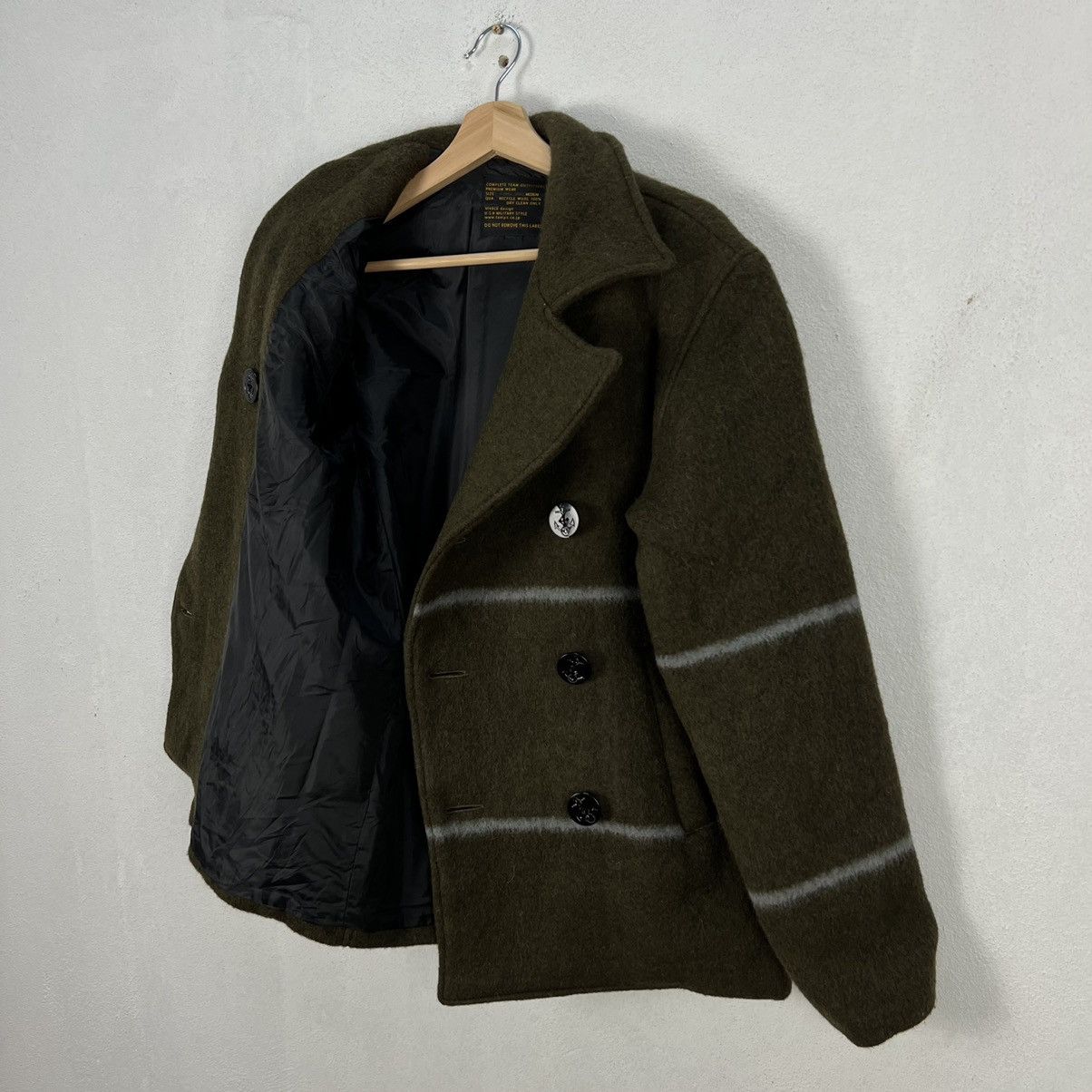 Japanese Brand VINTAGE WOOL JACKET VIVACE DESIGN USA MILITARY STYLE Size US M / EU 48-50 / 2 - 12 Thumbnail