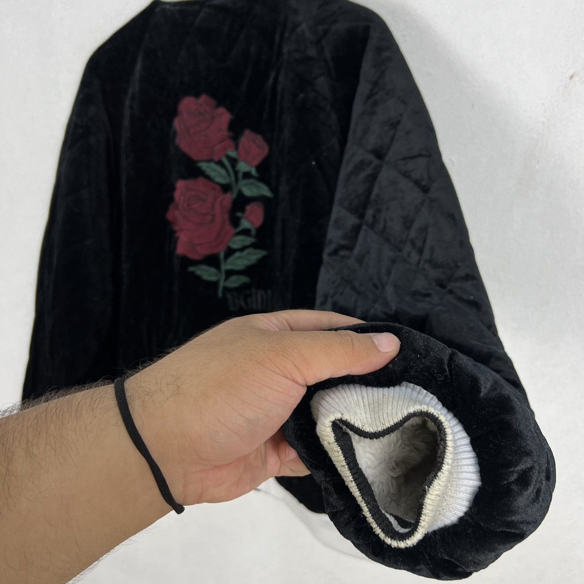 Japanese Brand VINTAGE RASVOA REVERSIBLE VELVET JACKET BIG LOGO ROSE Size US M / EU 48-50 / 2 - 9 Thumbnail