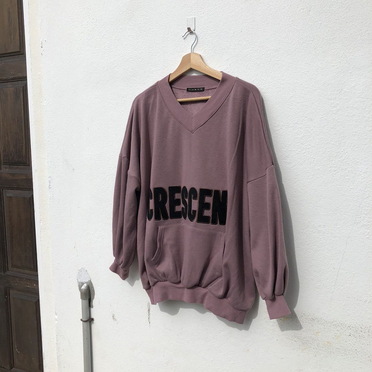 Japanese Brand GEORGE CRESCENT BIG LOGO SWEATSHIRT Size US L / EU 52-54 / 3 - 2 Thumbnail