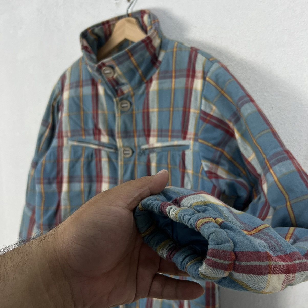 Flannel × Japanese Brand VINTAGE CIAO PANIC TARTAN DESIGN FLANNEL BUTTON JACKET Size US M / EU 48-50 / 2 - 6 Thumbnail
