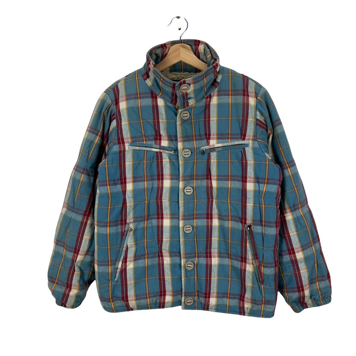 Flannel × Japanese Brand VINTAGE CIAO PANIC TARTAN DESIGN FLANNEL BUTTON JACKET Size US M / EU 48-50 / 2 - 1 Thumbnail