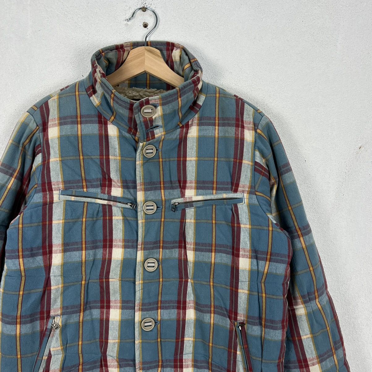 Flannel × Japanese Brand VINTAGE CIAO PANIC TARTAN DESIGN FLANNEL BUTTON JACKET Size US M / EU 48-50 / 2 - 5 Thumbnail