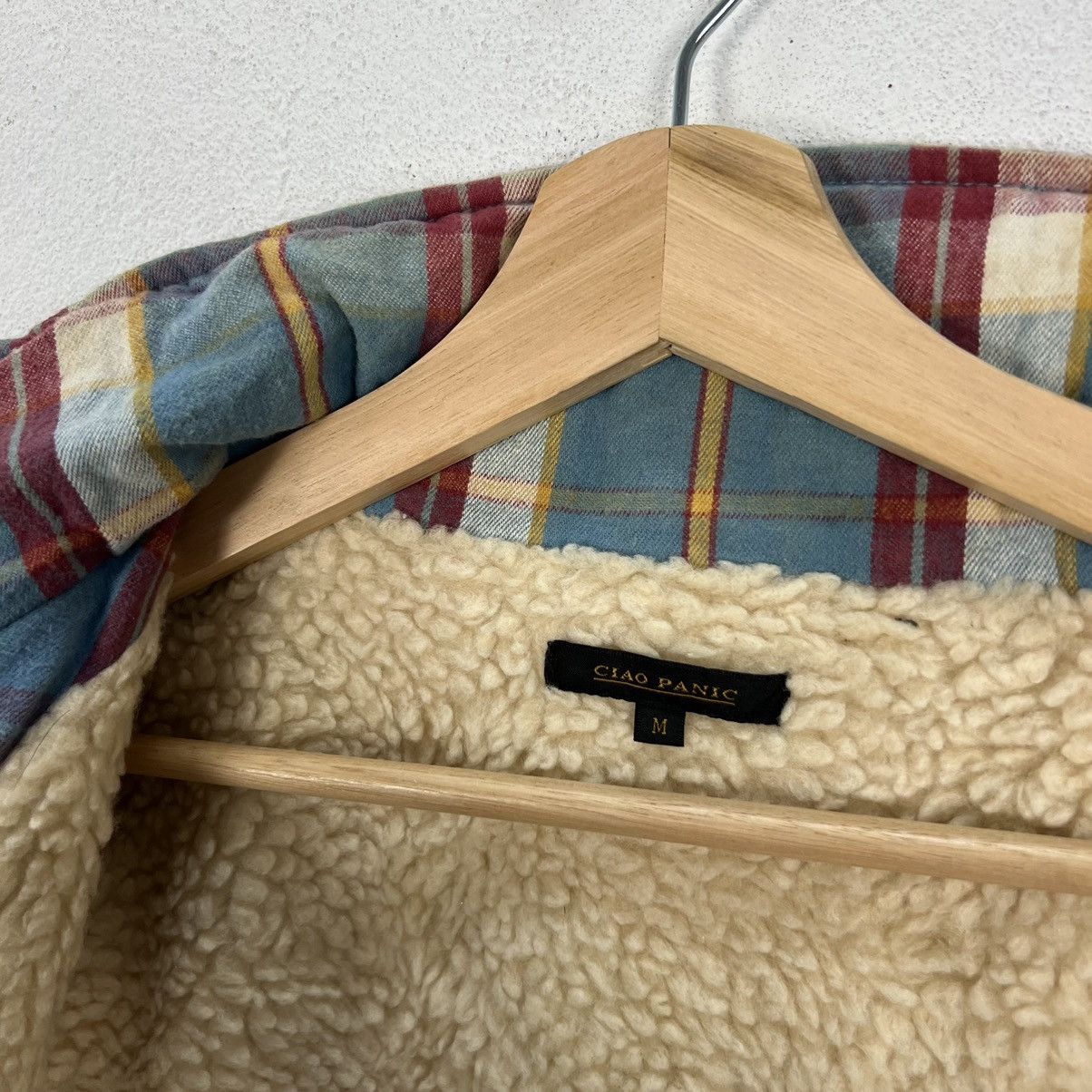 Flannel × Japanese Brand VINTAGE CIAO PANIC TARTAN DESIGN FLANNEL BUTTON JACKET Size US M / EU 48-50 / 2 - 11 Thumbnail