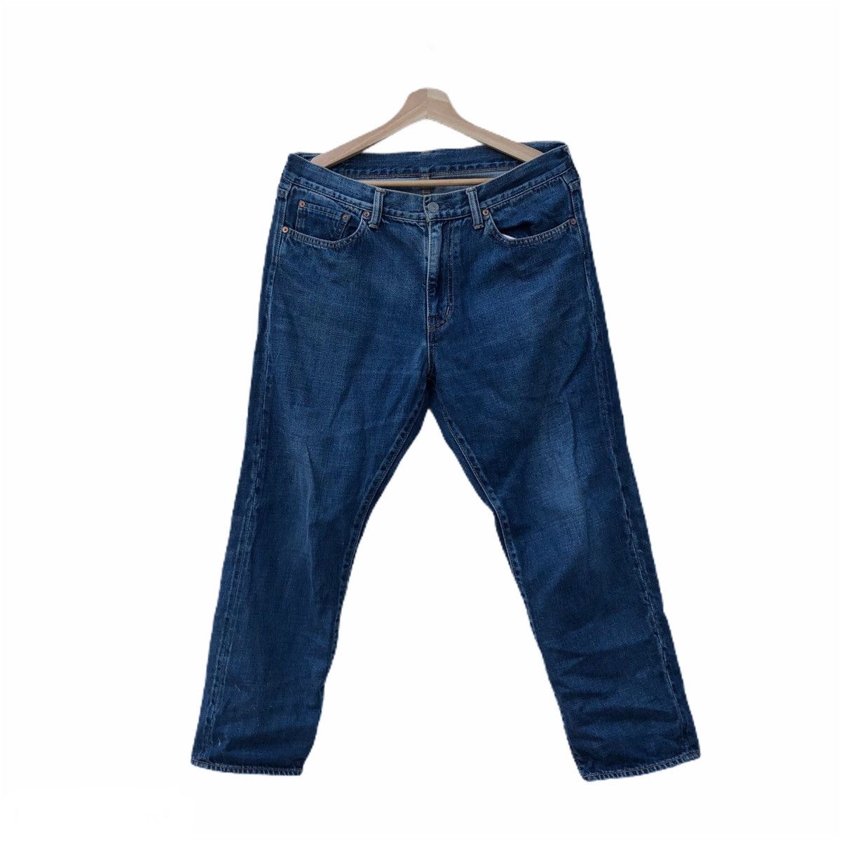 Blue Blue Japan DEEP BLUE BY BLUE BLUE JAPAN DISTRESSED DENIM Size US 30 / EU 46 - 1 Thumbnail
