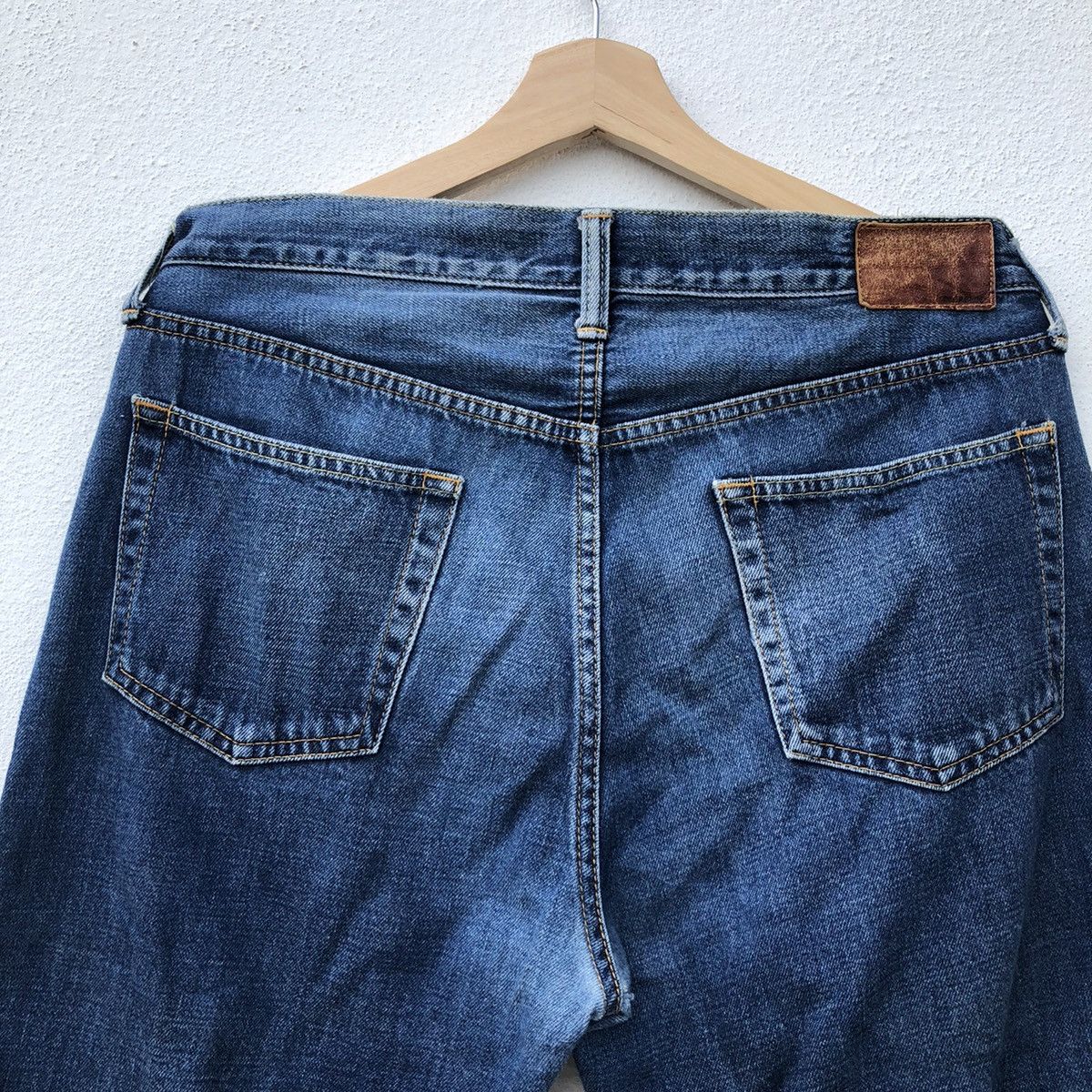 Blue Blue Japan DEEP BLUE BY BLUE BLUE JAPAN DISTRESSED DENIM Size US 30 / EU 46 - 9 Thumbnail