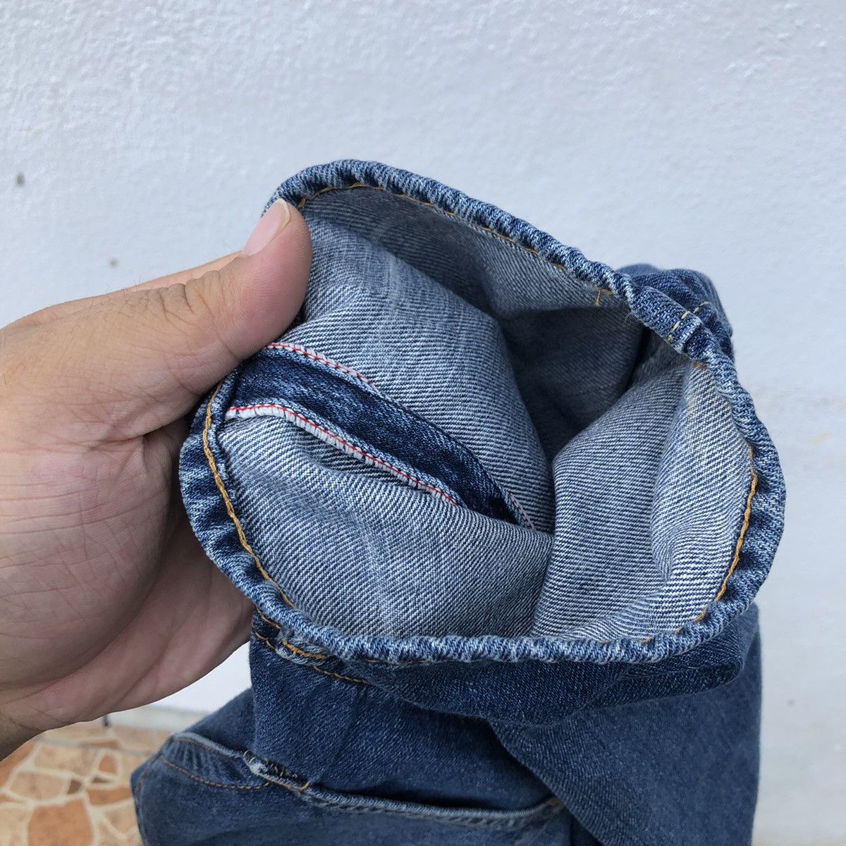 Blue Blue Japan DEEP BLUE BY BLUE BLUE JAPAN DISTRESSED DENIM Size US 30 / EU 46 - 12 Thumbnail