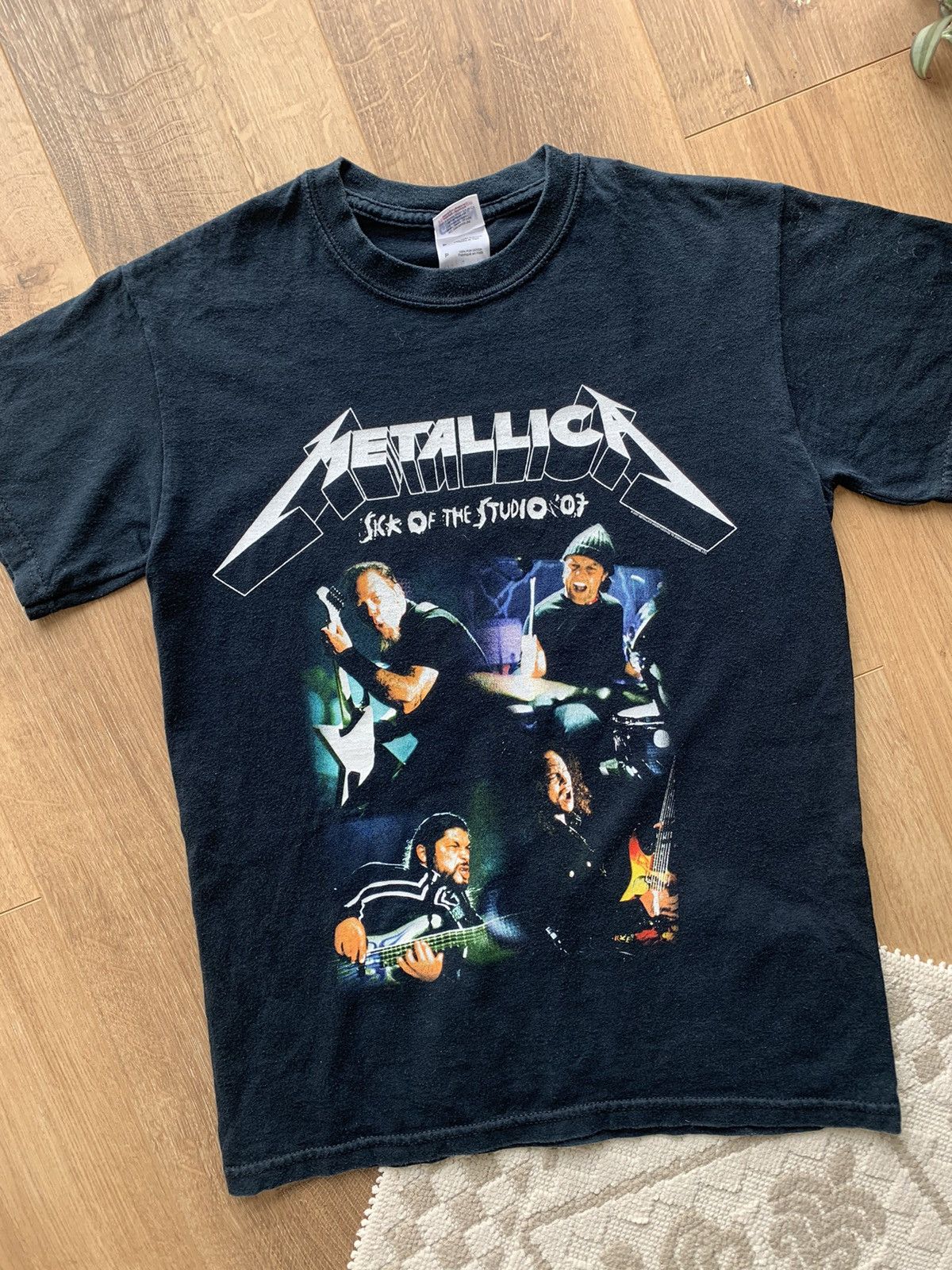 Metallica Vintage Metallica Sick of the studio tour 2007 t-shirt Size US S / EU 44-46 / 1 - 3 Thumbnail