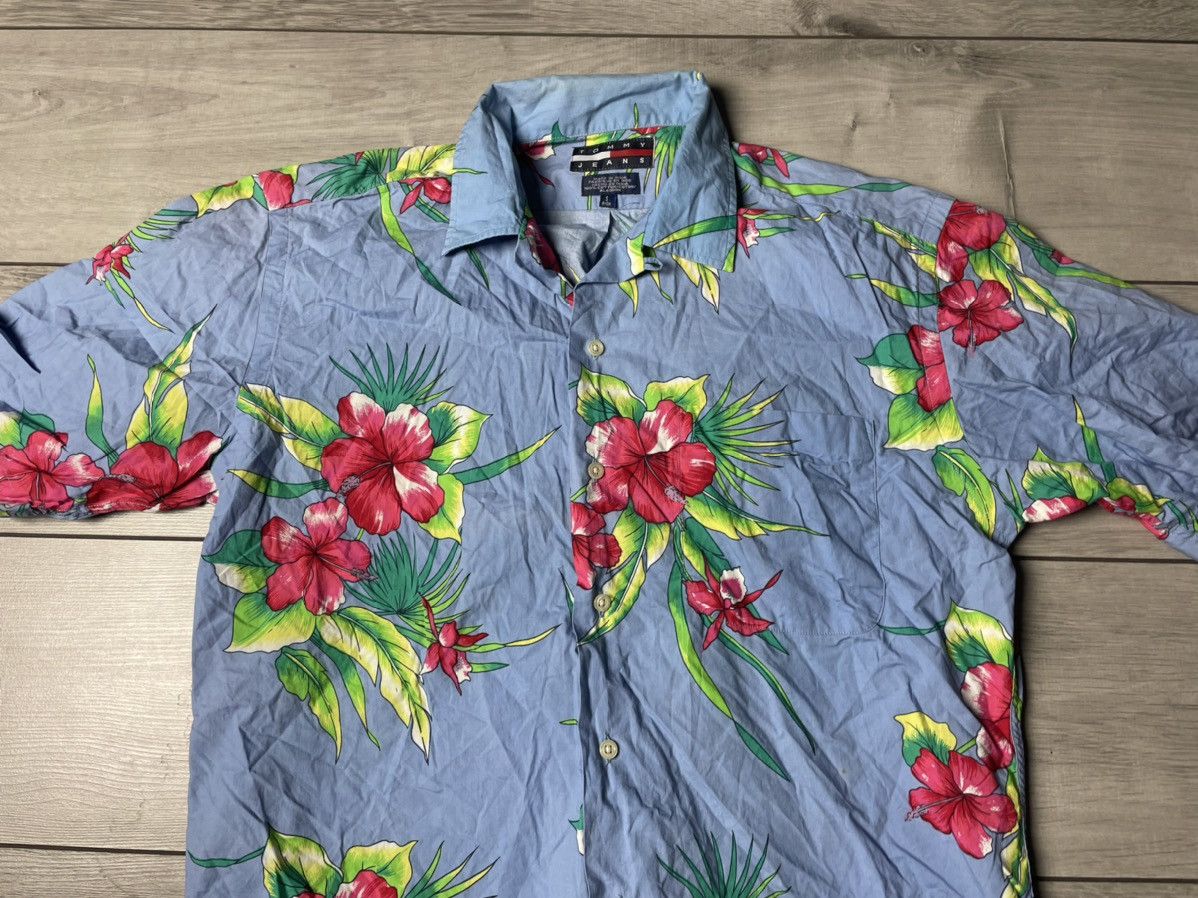 Tommy Hilfiger Tommy jeans shirt hawaii style size Small Size US S / EU 44-46 / 1 - 3 Thumbnail
