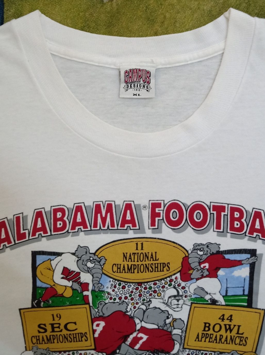 NFL × Vintage Vintage 90s Alabama Football : Century of Champions T-shirt Size US XL / EU 56 / 4 - 10 Thumbnail