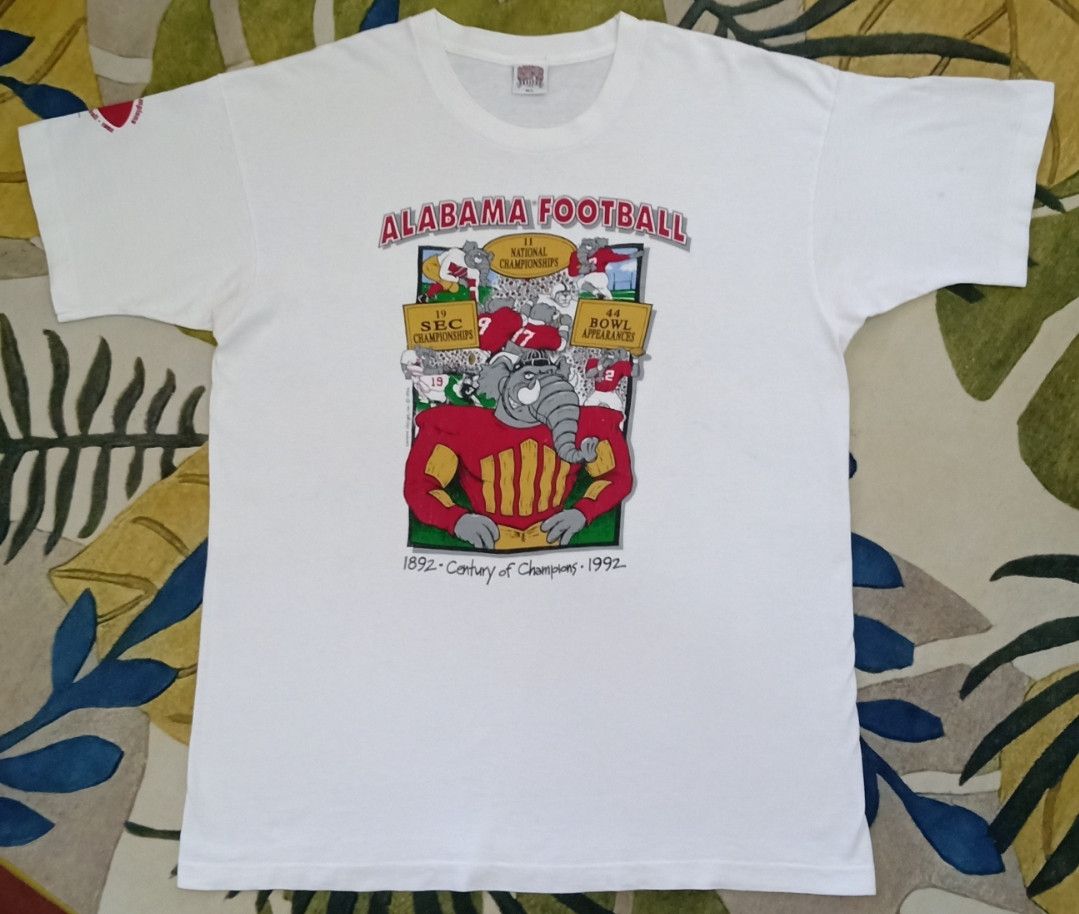 NFL × Vintage Vintage 90s Alabama Football : Century of Champions T-shirt Size US XL / EU 56 / 4 - 4 Thumbnail