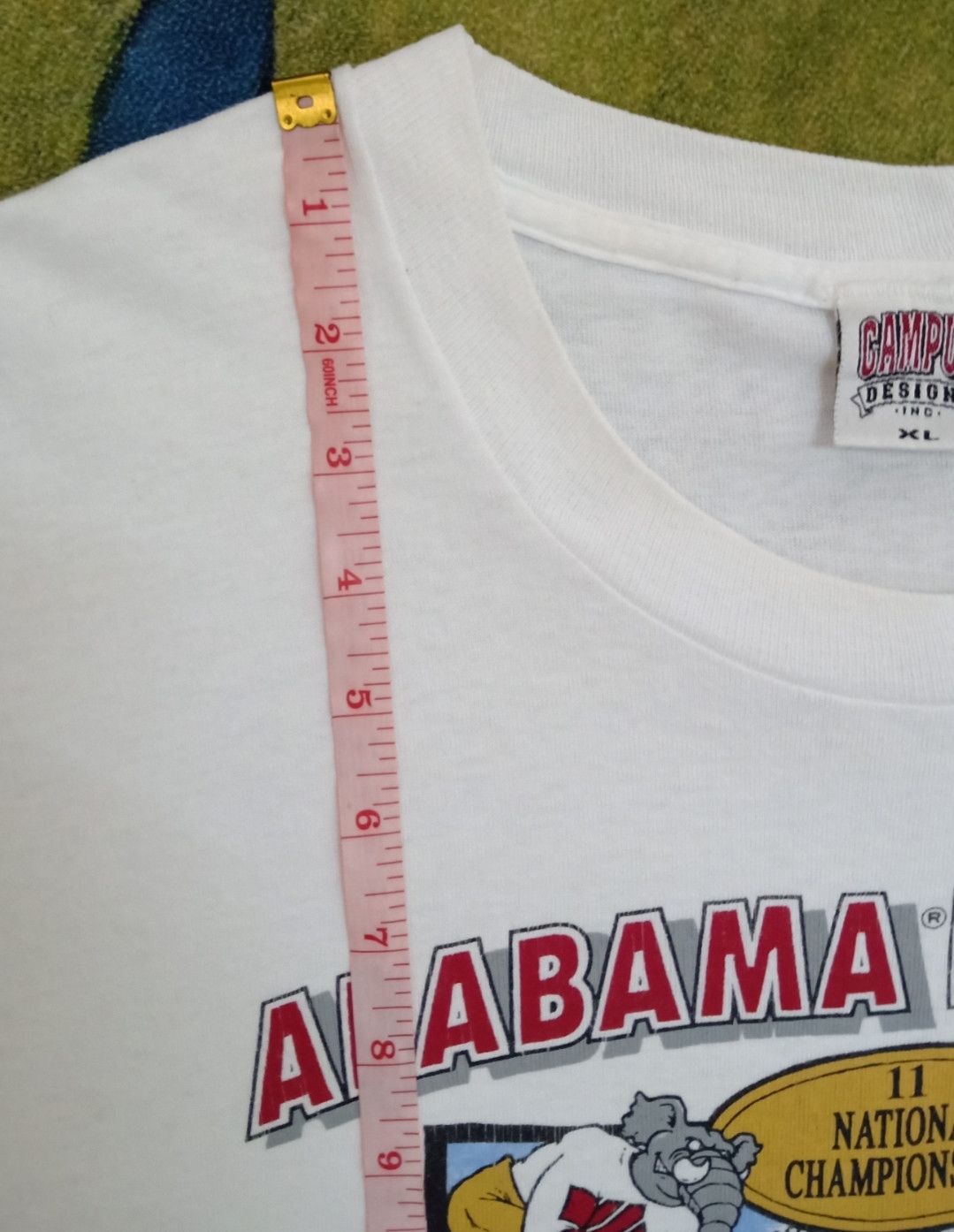 NFL × Vintage Vintage 90s Alabama Football : Century of Champions T-shirt Size US XL / EU 56 / 4 - 19 Thumbnail