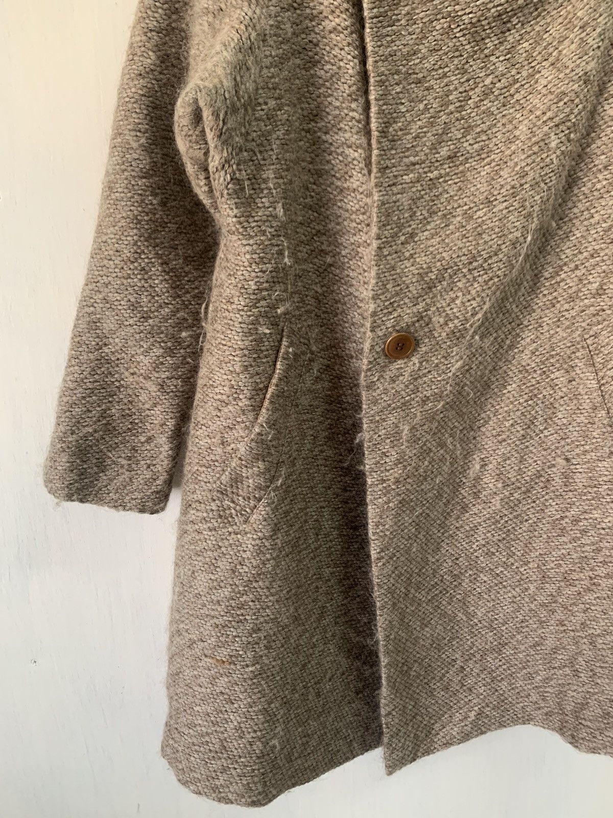 Issey Miyake Vtg Plantation by Issey Miyake Wool Hairy Like Coat Jacket Size US M / EU 48-50 / 2 - 12 Thumbnail