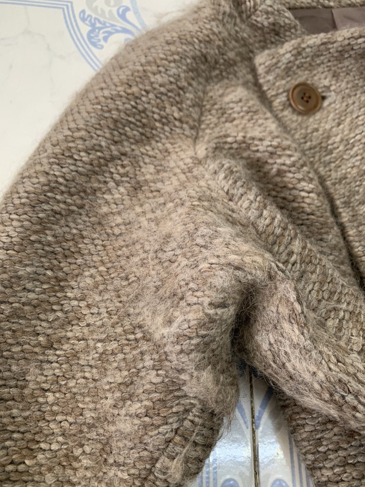 Issey Miyake Vtg Plantation by Issey Miyake Wool Hairy Like Coat Jacket Size US M / EU 48-50 / 2 - 18 Thumbnail