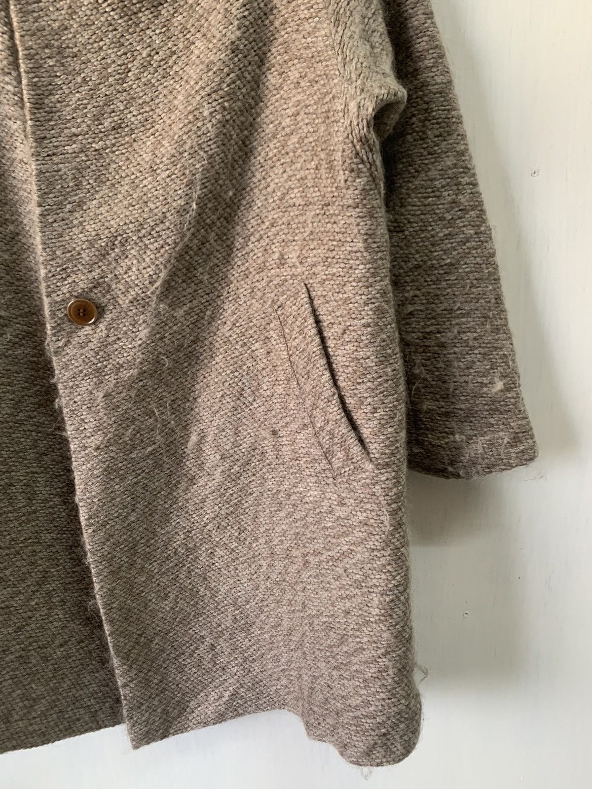 Issey Miyake Vtg Plantation by Issey Miyake Wool Hairy Like Coat Jacket Size US M / EU 48-50 / 2 - 11 Thumbnail