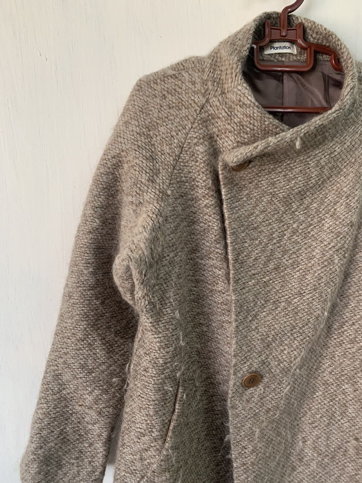 Issey Miyake Vtg Plantation by Issey Miyake Wool Hairy Like Coat Jacket Size US M / EU 48-50 / 2 - 9 Thumbnail