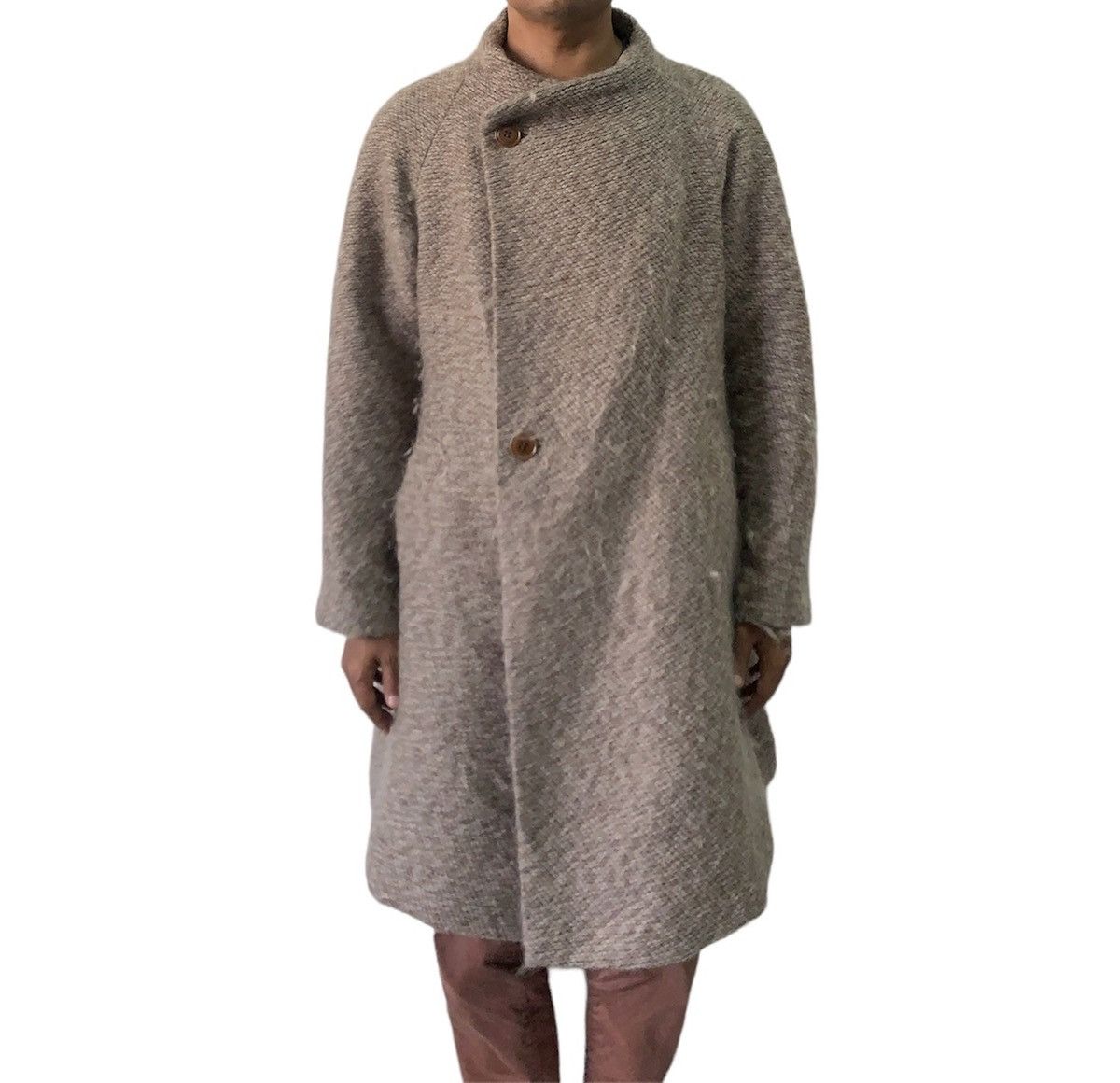 Issey Miyake Vtg Plantation by Issey Miyake Wool Hairy Like Coat Jacket Size US M / EU 48-50 / 2 - 1 Thumbnail