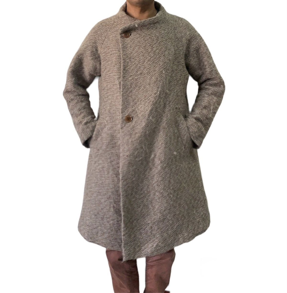 Issey Miyake Vtg Plantation by Issey Miyake Wool Hairy Like Coat Jacket Size US M / EU 48-50 / 2 - 4 Thumbnail