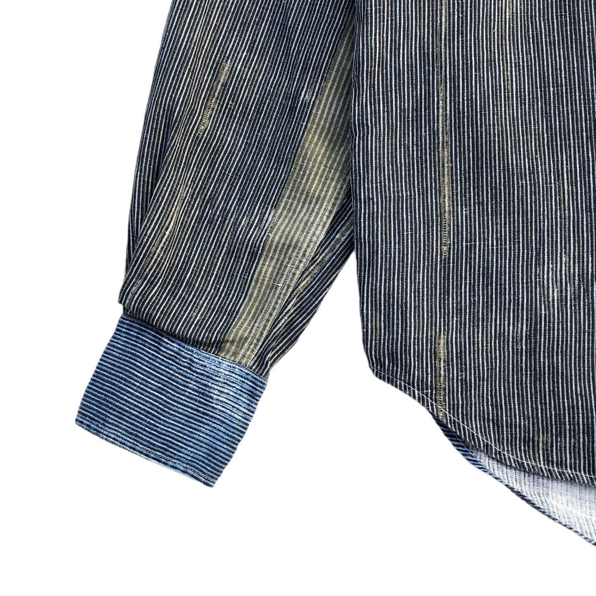 Napapijri Napapijri Casual Striped Wash Denim Shirt Size US M / EU 48-50 / 2 - 9 Thumbnail