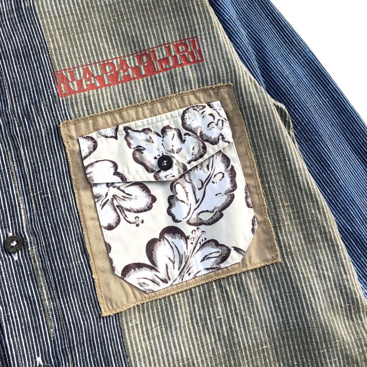 Napapijri Napapijri Casual Striped Wash Denim Shirt Size US M / EU 48-50 / 2 - 7 Thumbnail