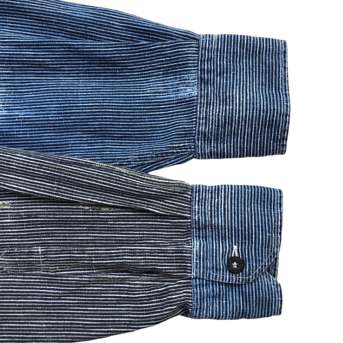 Napapijri Napapijri Casual Striped Wash Denim Shirt Size US M / EU 48-50 / 2 - 13 Thumbnail
