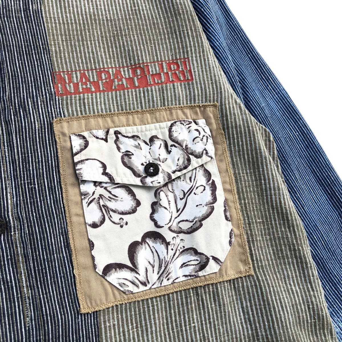 Napapijri Napapijri Casual Striped Wash Denim Shirt Size US M / EU 48-50 / 2 - 6 Thumbnail