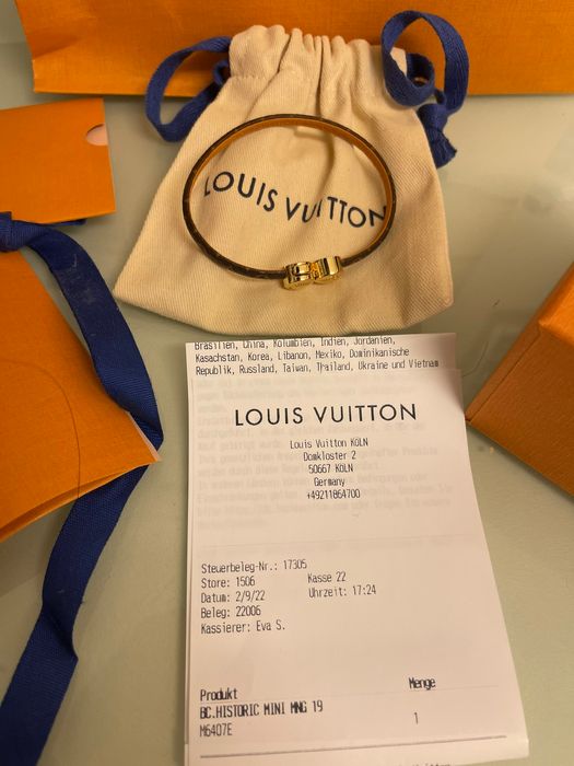 Louis Vuitton MONOGRAM KEEP IT TWICE MONOGRAM BRACELET Size 19
