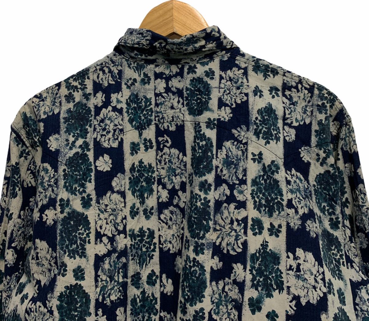 45rpm × Blue Blue Japan 🇯🇵Japan Blue 45rpm Camp Collar Ls Shirts Size US M / EU 48-50 / 2 - 4 Thumbnail