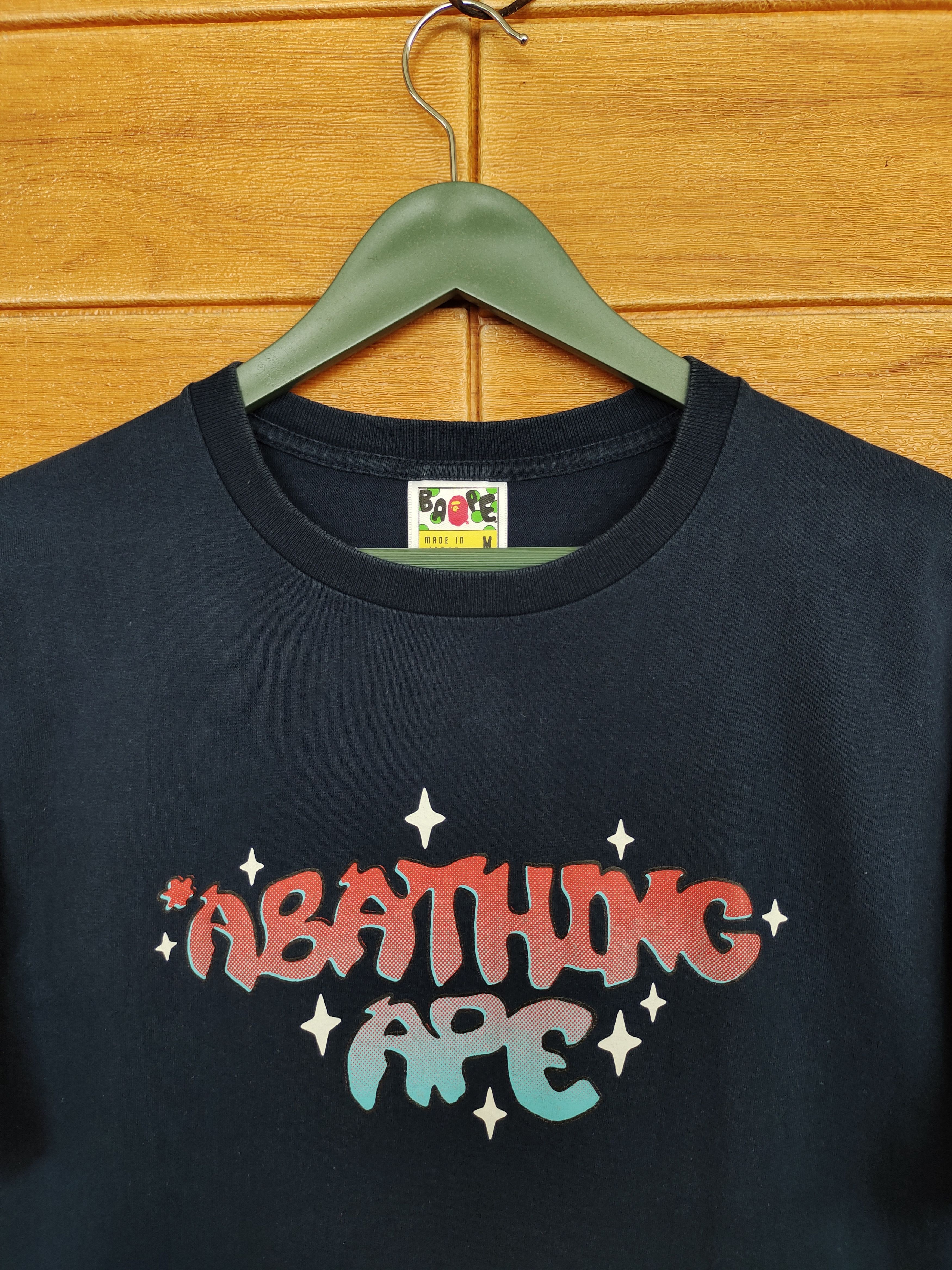 Bape Bape Japan spell out Shining Logo Tee Size US M / EU 48-50 / 2 - 4 Thumbnail